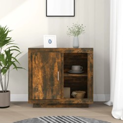 vidaXL Aparador color roble ahumado 80x40x75 cm