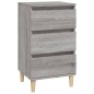 vidaXL Mesita de noche madera contrachapada gris Sonoma 40x35x70 cm vidaXL Mesita de noche madera contrachapada gris Sonoma 40x35x70 cm