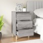 vidaXL Mesita de noche madera contrachapada gris Sonoma 40x35x70 cm vidaXL Mesita de noche madera contrachapada gris Sonoma 40x35x70 cm