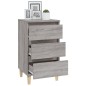 vidaXL Mesita de noche madera contrachapada gris Sonoma 40x35x70 cm vidaXL Mesita de noche madera contrachapada gris Sonoma 40x35x70 cm