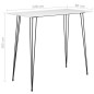 vidaXL Mesa alta y taburetes de bar 5 piezas blanco vidaXL Mesa alta y taburetes de bar 5 piezas blanco