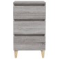 vidaXL Mesita de noche madera contrachapada gris Sonoma 40x35x70 cm vidaXL Mesita de noche madera contrachapada gris Sonoma 40x35x70 cm