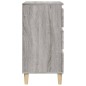vidaXL Mesita de noche madera contrachapada gris Sonoma 40x35x70 cm vidaXL Mesita de noche madera contrachapada gris Sonoma 40x35x70 cm