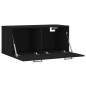 vidaXL Armario de pared madera de ingeniería negro 80x36,5x35 cm