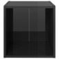 vidaXL Muebles TV 2 uds madera contrachapada negro brillo 37x35x37 cm vidaXL Muebles TV 2 uds madera contrachapada negro brillo 37x35x37 cm