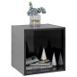 vidaXL Muebles TV 2 uds madera contrachapada negro brillo 37x35x37 cm vidaXL Muebles TV 2 uds madera contrachapada negro brillo 37x35x37 cm