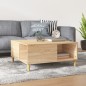vidaXL Mesa de centro madera contrachapada roble Sonoma 80x80x36,5 cm vidaXL Mesa de centro madera contrachapada roble Sonoma 80x80x36,5 cm