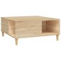 vidaXL Mesa de centro madera contrachapada roble Sonoma 80x80x36,5 cm vidaXL Mesa de centro madera contrachapada roble Sonoma 80x80x36,5 cm