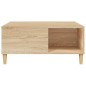 vidaXL Mesa de centro madera contrachapada roble Sonoma 80x80x36,5 cm vidaXL Mesa de centro madera contrachapada roble Sonoma 80x80x36,5 cm