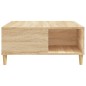 vidaXL Mesa de centro madera contrachapada roble Sonoma 80x80x36,5 cm vidaXL Mesa de centro madera contrachapada roble Sonoma 80x80x36,5 cm