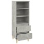 vidaXL Aparador alto madera contrachapada gris hormigón 40x36x110 cm vidaXL Aparador alto madera contrachapada gris hormigón 40x36x110 cm