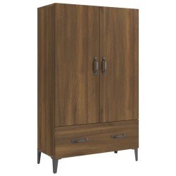 vidaXL Aparador alto de madera contrachapada marrón roble 70x31x115 cm