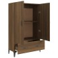 vidaXL Aparador alto de madera contrachapada marrón roble 70x31x115 cm vidaXL Aparador alto de madera contrachapada marrón roble 70x31x115 cm