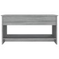 vidaXL Mesa de centro madera contrachapada gris Sonoma 102x50x52,5 cm vidaXL Mesa de centro madera contrachapada gris Sonoma 102x50x52,5 cm