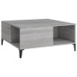 vidaXL Mesa de centro madera contrachapada gris Sonoma 80x80x36,5 cm vidaXL Mesa de centro madera contrachapada gris Sonoma 80x80x36,5 cm