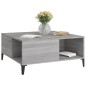 vidaXL Mesa de centro madera contrachapada gris Sonoma 80x80x36,5 cm vidaXL Mesa de centro madera contrachapada gris Sonoma 80x80x36,5 cm
