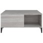vidaXL Mesa de centro madera contrachapada gris Sonoma 80x80x36,5 cm vidaXL Mesa de centro madera contrachapada gris Sonoma 80x80x36,5 cm