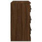 vidaXL Aparador de madera contrachapada roble marrón 70x35,5x67,5 cm