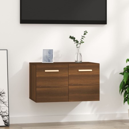 vidaXL Armario de pared madera ingeniería marrón roble 60x36,5x35 cm