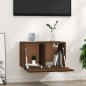 vidaXL Armario de pared madera ingeniería marrón roble 60x36,5x35 cm vidaXL Armario de pared madera ingeniería marrón roble 60x36,5x35 cm