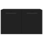 vidaXL Armario de pared madera de ingeniería negro 60x36,5x35 cm vidaXL Armario de pared madera de ingeniería negro 60x36,5x35 cm