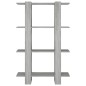 vidaXL Estantería/divisor de espacios gris Sonoma 80x30x123,5 cm vidaXL Estantería/divisor de espacios gris Sonoma 80x30x123,5 cm
