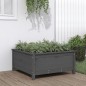 vidaXL Jardinera madera maciza de pino gris 82,5x82,5x39 cm vidaXL Jardinera madera maciza de pino gris 82,5x82,5x39 cm