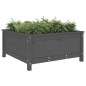 vidaXL Jardinera madera maciza de pino gris 82,5x82,5x39 cm vidaXL Jardinera madera maciza de pino gris 82,5x82,5x39 cm