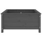 vidaXL Jardinera madera maciza de pino gris 82,5x82,5x39 cm vidaXL Jardinera madera maciza de pino gris 82,5x82,5x39 cm
