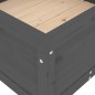 vidaXL Jardinera madera maciza de pino gris 82,5x82,5x39 cm vidaXL Jardinera madera maciza de pino gris 82,5x82,5x39 cm