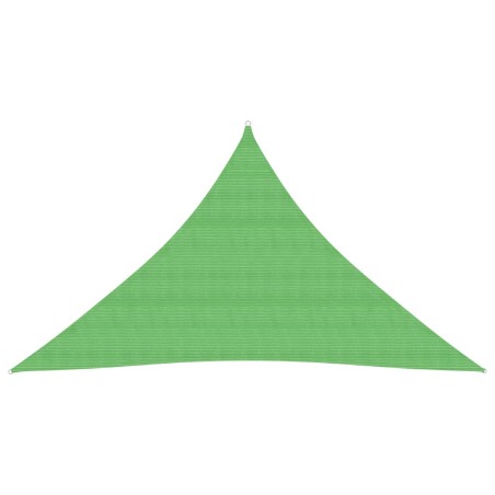 vidaXL Toldo de vela verde claro HDPE 160 g/m² 3x3x4,2 m