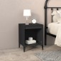 vidaXL Mesita de noche negro 40x35x50 cm vidaXL Mesita de noche negro 40x35x50 cm