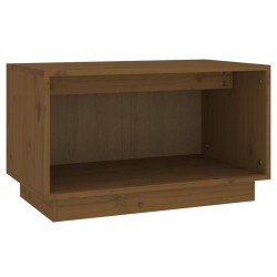 vidaXL Mueble de TV madera maciza de pino marrón miel 60x35x35 cm