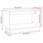 vidaXL Mueble de TV madera maciza de pino marrón miel 60x35x35 cm vidaXL Mueble de TV madera maciza de pino marrón miel 60x35x35 cm
