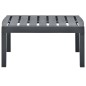 vidaXL Mesa de jardín de plástico gris antracita 78x55x38 cm vidaXL Mesa de jardín de plástico gris antracita 78x55x38 cm