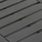 vidaXL Mesa de jardín de plástico gris antracita 78x55x38 cm vidaXL Mesa de jardín de plástico gris antracita 78x55x38 cm