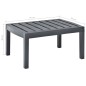 vidaXL Mesa de jardín de plástico gris antracita 78x55x38 cm vidaXL Mesa de jardín de plástico gris antracita 78x55x38 cm