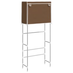 vidaXL Estantería 2 niveles lavadora hierro marrón 71x29,5x170,5cm