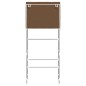 vidaXL Estantería 2 niveles lavadora hierro marrón 71x29,5x170,5cm vidaXL Estantería 2 niveles lavadora hierro marrón 71x29,5x170,5cm