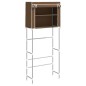 vidaXL Estantería 2 niveles lavadora hierro marrón 71x29,5x170,5cm vidaXL Estantería 2 niveles lavadora hierro marrón 71x29,5x170,5cm