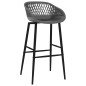vidaXL Mesa alta y taburetes de bar 5 piezas negro y gris vidaXL Mesa alta y taburetes de bar 5 piezas negro y gris