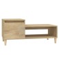 vidaXL Mesa de centro madera contrachapada roble Sonoma 100x50x45 cm vidaXL Mesa de centro madera contrachapada roble Sonoma 100x50x45 cm