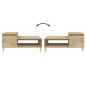 vidaXL Mesa de centro madera contrachapada roble Sonoma 100x50x45 cm vidaXL Mesa de centro madera contrachapada roble Sonoma 100x50x45 cm