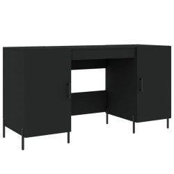 vidaXL Escritorio madera de ingeniería negro 140x50x75 cm
