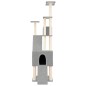 vidaXL Rascador para gatos con postes de sisal gris claro 190 cm