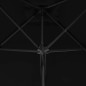 vidaXL Sombrilla de jardín con palo de acero negro 250x250x230cm vidaXL Sombrilla de jardín con palo de acero negro 250x250x230cm
