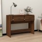 vidaXL Mesa consola madera contrachapada roble marrón 100x39x75 cm
