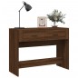 vidaXL Mesa consola madera contrachapada roble marrón 100x39x75 cm
