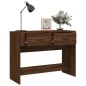 vidaXL Mesa consola madera contrachapada roble marrón 100x39x75 cm