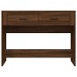 vidaXL Mesa consola madera contrachapada roble marrón 100x39x75 cm